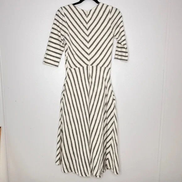 Anthropologie Sunday In Brooklyn‎ Women's Size S Striped Fit & Flare Midi Dress - Picture 4 of 12